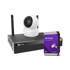 Bộ KIT 6 camera trong nhà và ngoài trời Ezviz 3MP xoay 360