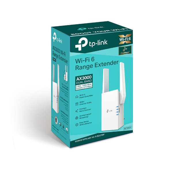 Bộ mở rộng sóng wifi TP-Link RE705X (Chuẩn AX/ AX3000Mbps/ 2 Ăng-ten ngoài/ Wifi Mesh) - Image 2