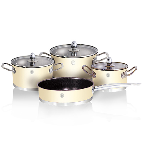 Bộ nồi Berlinger Haus 7 món màu Kem Hafele 531.08.006