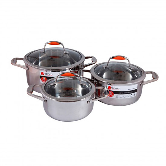 Bộ nồi inox từ Elmich SM3332 - Image 4