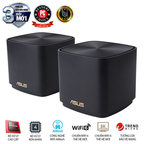 Bộ phát wifi 6 Asus ZenWiFi XD4S 2-Pack AX1800Mbps, Wifi Mesh - Image 2
