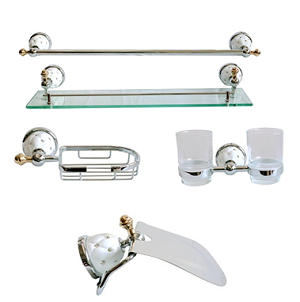 Bộ phụ kiện nhà tắm mạ vàng AMTS 6110 - Image 5