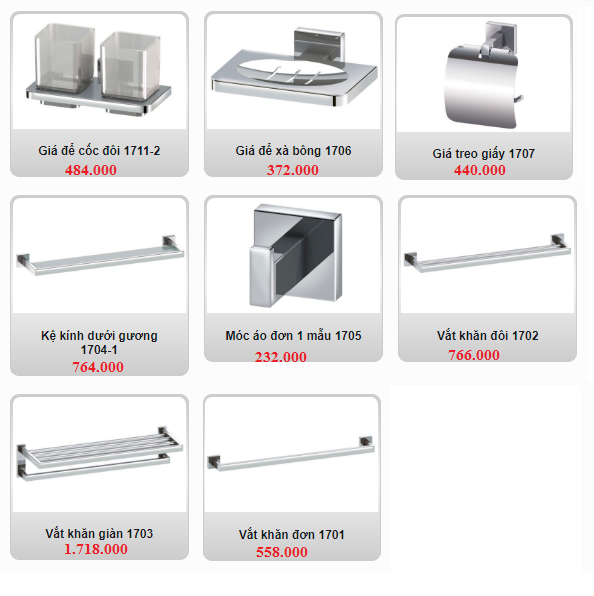 Bộ phụ kiện phòng tắm cao cấp Geler 130 - Image 4