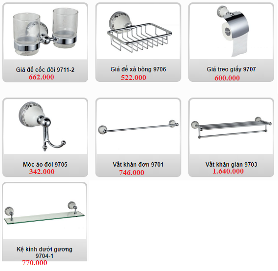Bộ phụ kiện phòng tắm cao cấp Geler 130 - Image 6