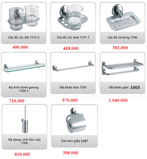 Bộ phụ kiện phòng tắm cao cấp Geler 890 Seris - Image 5