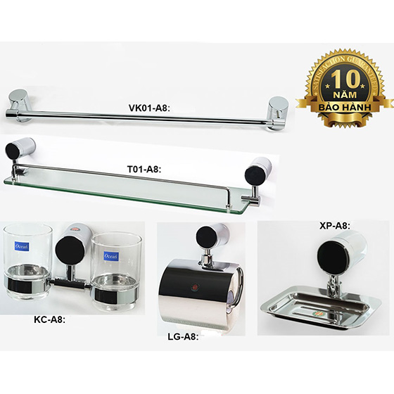 Bộ Phụ Kiện phòng tắm inox 304 5 món ARCHI A06 - Image 6