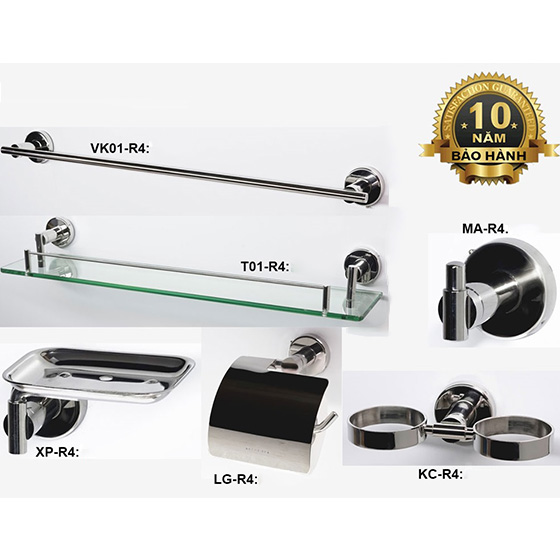 Bộ Phụ Kiện phòng tắm inox 304 6 món ARCHI R08 - Image 6
