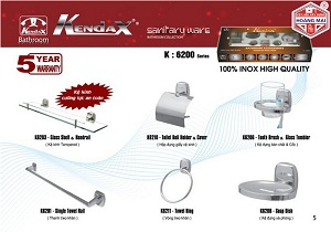 Bộ phụ kiện phòng tắm Kendax K6100 - Image 3
