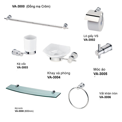 Bộ phụ kiện phòng tắm Sobisung SK-7000-BR - Image 4