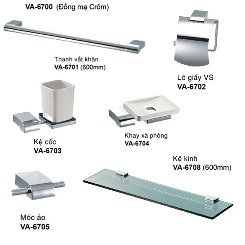 Bộ phụ kiện phòng tắm Sobisung SK-7000-BR - Image 5