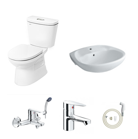Bộ thiết bị vệ sinh giá rẻ HM004 - Image 3