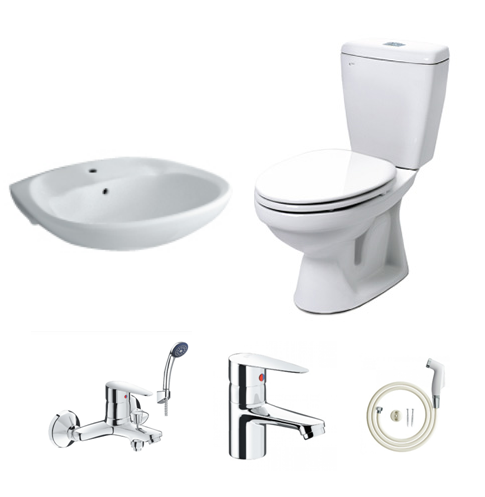 Bộ thiết bị vệ sinh giá rẻ HM004 - Image 4