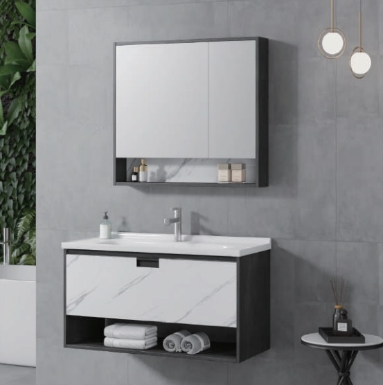 Bộ tủ chậu cao cấp đèn LED Mowoen MW6620-60 (600x505x545mm) - Image 3