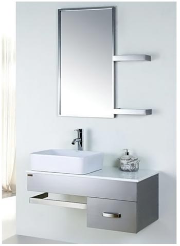 Bộ tủ chậu cao cấp Govern A-2542 (Inox - 900 x 460 x 510 mm)