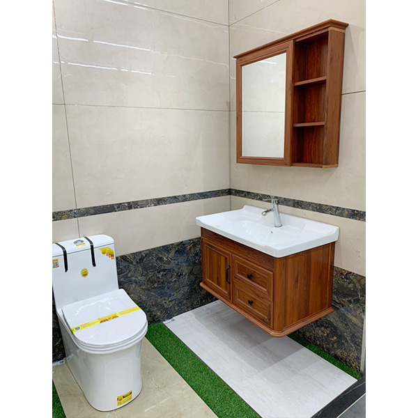 Bộ tủ chậu cao cấp Miken MKTC-8048-3 Wood (80x48cm)