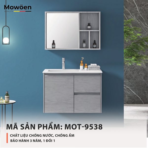 Bộ tủ chậu cao cấp Mowoen MW2807-80PVC (800x500x450mm) - Image 3