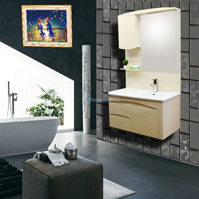 Bộ tủ chậu PVC Bross BRS-603 (900x750mm) - Image 5