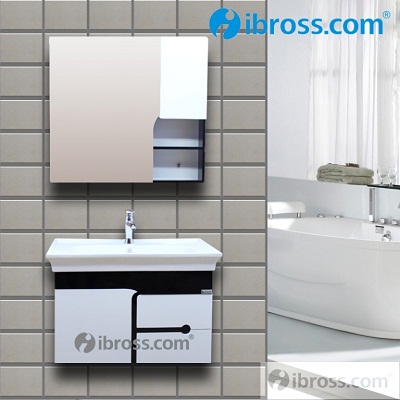 Bộ tủ chậu PVC cao cấp BROSS 2083 (800x460mm)