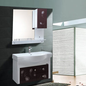 Bộ tủ chậu PVC cao cấp Bross 783