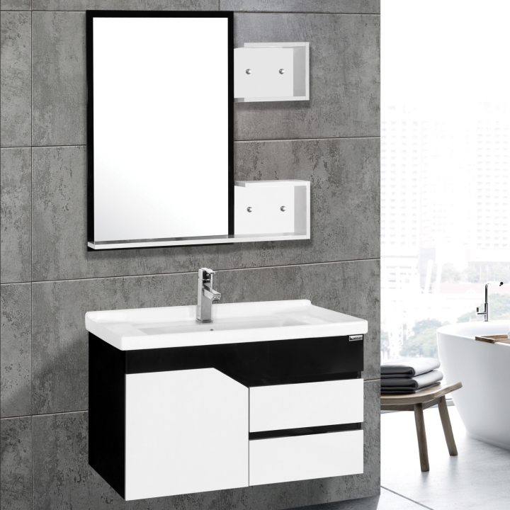 Bộ tủ chậu PVC cao cấp BROSS BR 802 (810x480mm)