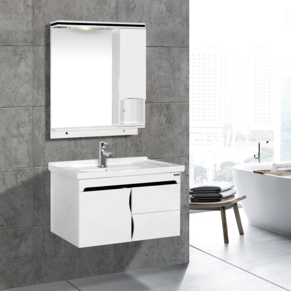 Bộ tủ chậu PVC cao cấp BROSS BR 806 (810x480 mm)