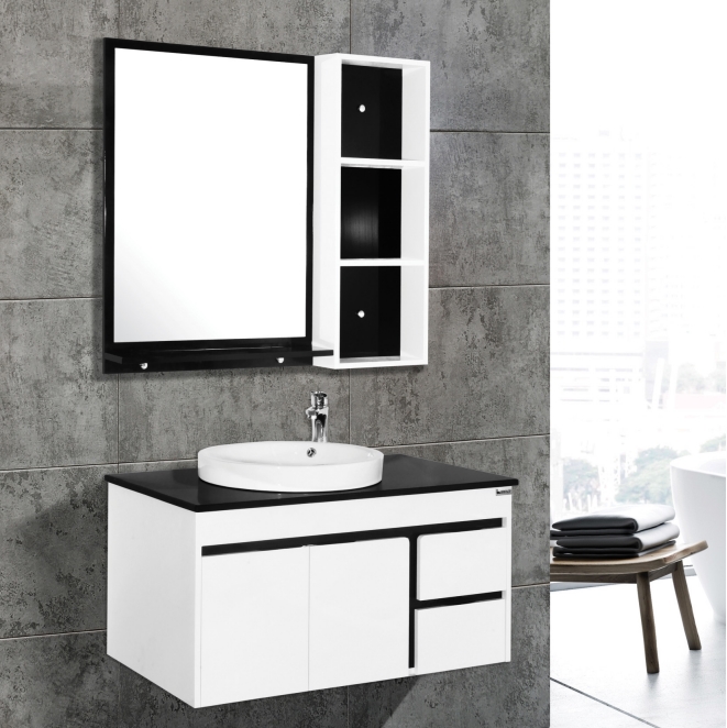 Bộ tủ chậu PVC cao cấp BROSS BRS 751 (770x470mm) - Image 4