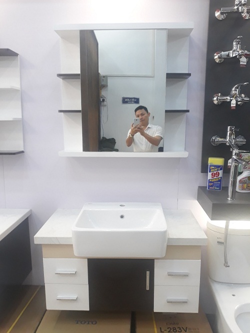 Bộ tủ chậu PVC may đo theo kích thước 30 - Image 3