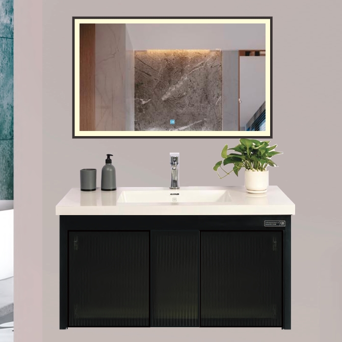 Bộ tủ chậu QB Cabinet QG8004-QC2800V-QL912V (81x46x43cm) - Image 5