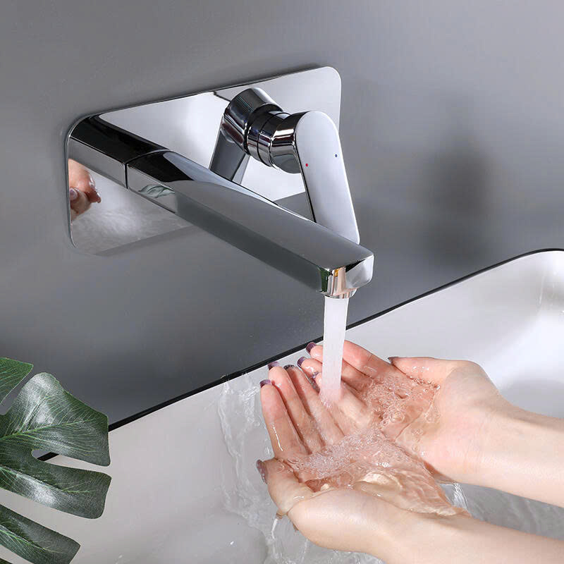 Bộ vòi chậu lavabo Kohler âm tường màu vàng K-23890T-AF - Image 6