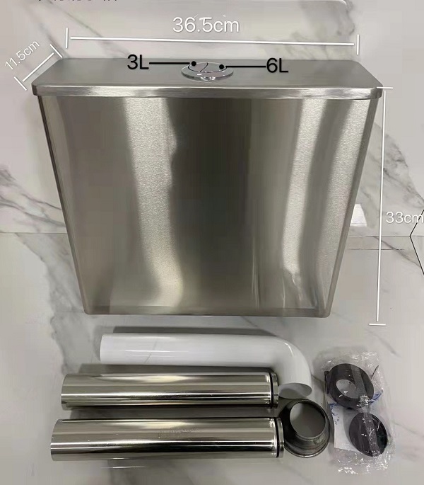 Bộ xổm két nước âm tường xả tự động dùng cho xí xổm Squat Toilets Miken MK-8120-E - Image 3
