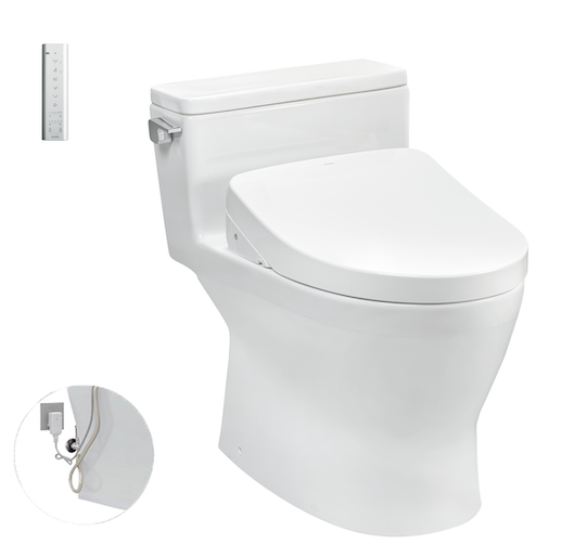 Bồn cầu 1 khối kèm nắp rửa điện tử TOTO CS769DRW11 - Image 5