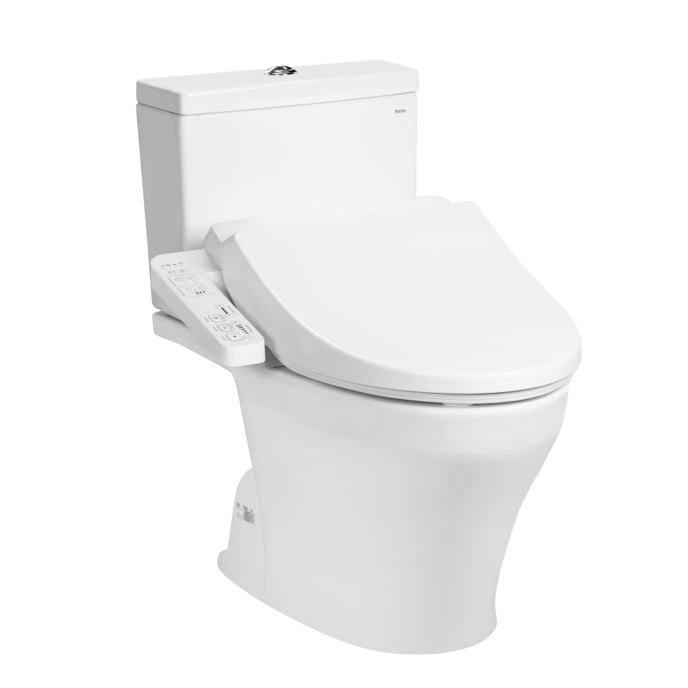 Bồn cầu 1 khối kèm nắp rửa điện tử TOTO MS889CDRW12 - Image 4