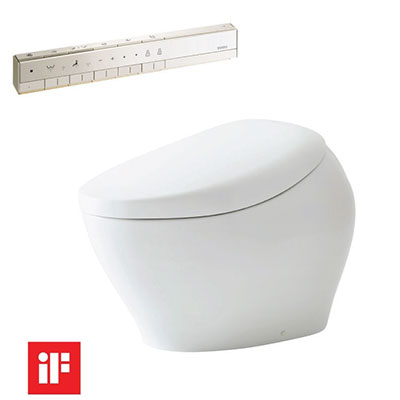 Bồn cầu 1 khối kèm nắp rửa điện tử TOTO MS889DRW11 - Image 6