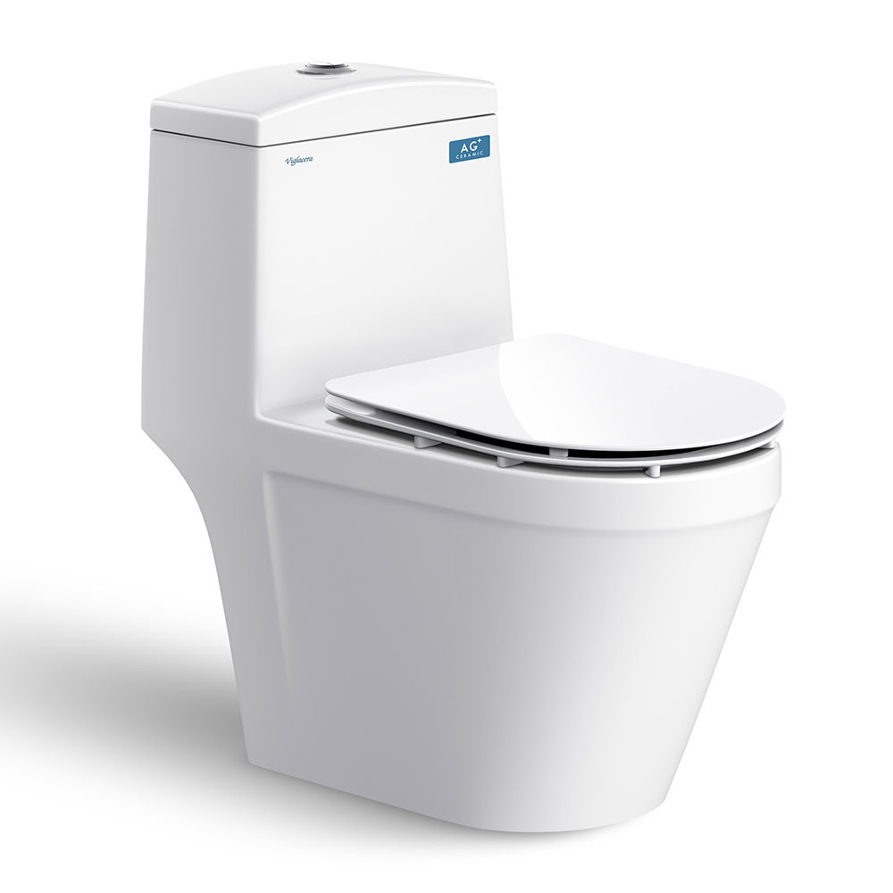 Bồn cầu 1 khối Nano Titan Viglacera V36 (Dài 69cm) - Image 3