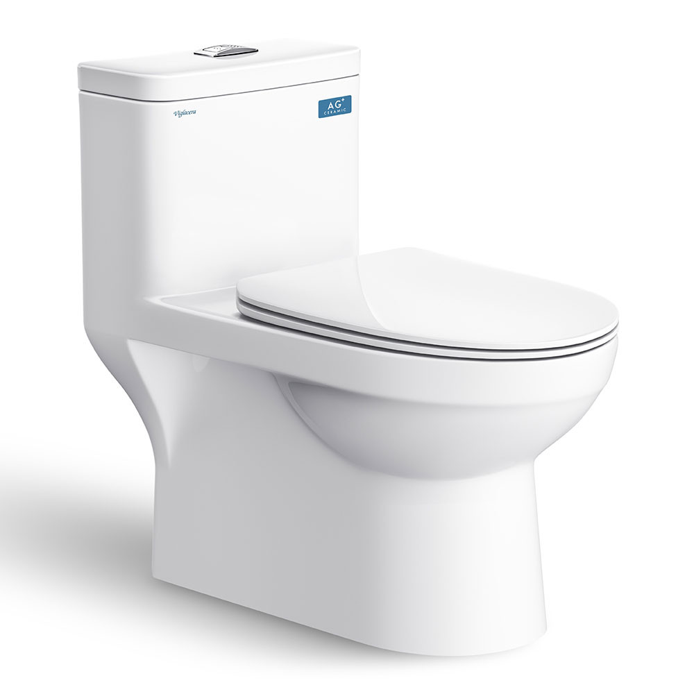 Bồn cầu 1 khối Nano Titan Viglacera V36 (Dài 69cm) - Image 4