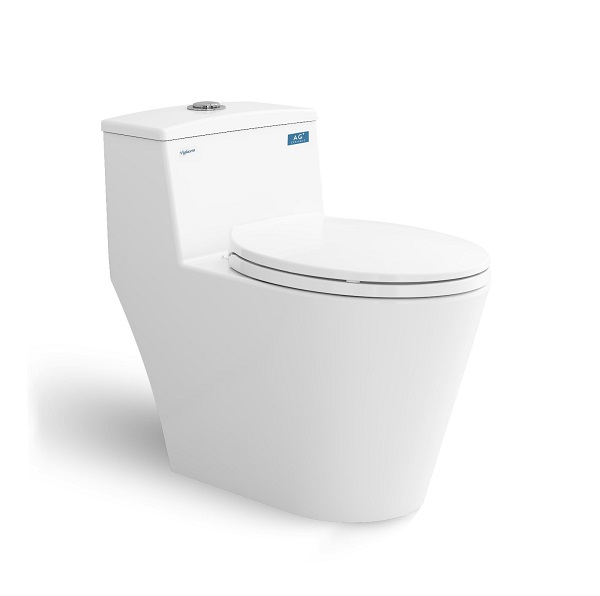 Bồn cầu 1 khối Nano Titan Viglacera V36 (Dài 69cm) - Image 5