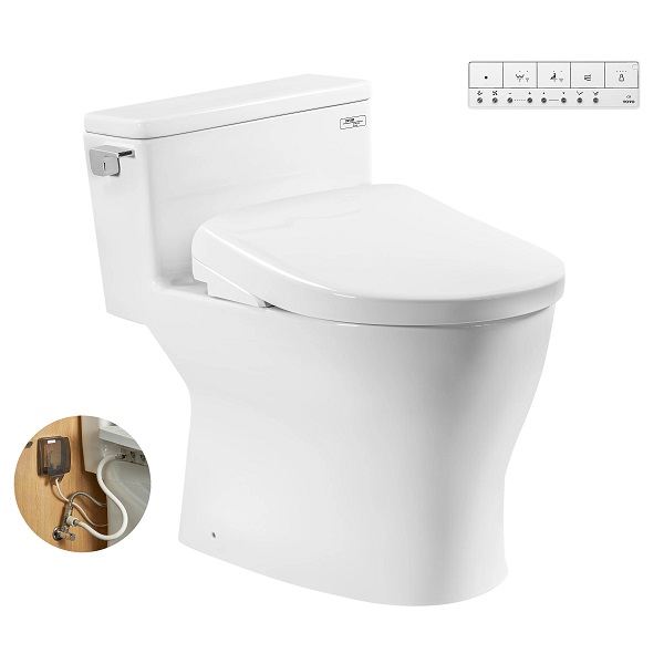 Bồn cầu 1 khối nắp điện tử Toto CES9710 nội địa Nhật - Image 3