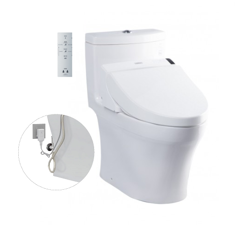 Bồn cầu 1 khối nắp rửa điện tử Washlet S7 Toto MS636CDRW23 - Image 4