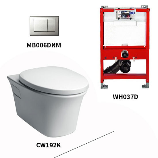 Bồn cầu 1 khối TOTO MS857DT2 nắp đóng êm TC393VS - Image 6