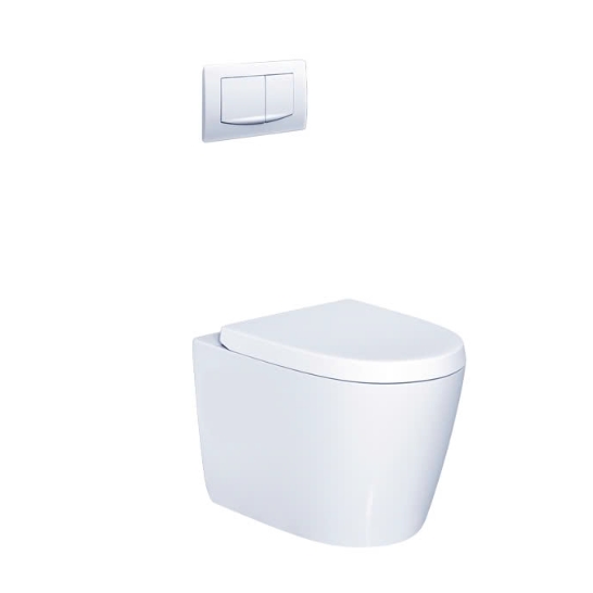Bồn cầu 2 khối Caesar CD1349 (2 nhấn - Nắp êm) - Image 4