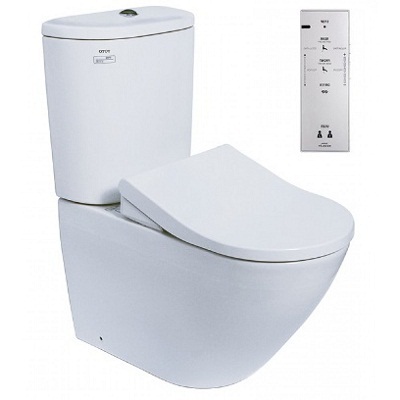 Bồn cầu 2 khối kèm nắp rửa điện tử TOTO CS986GW7 - Image 5