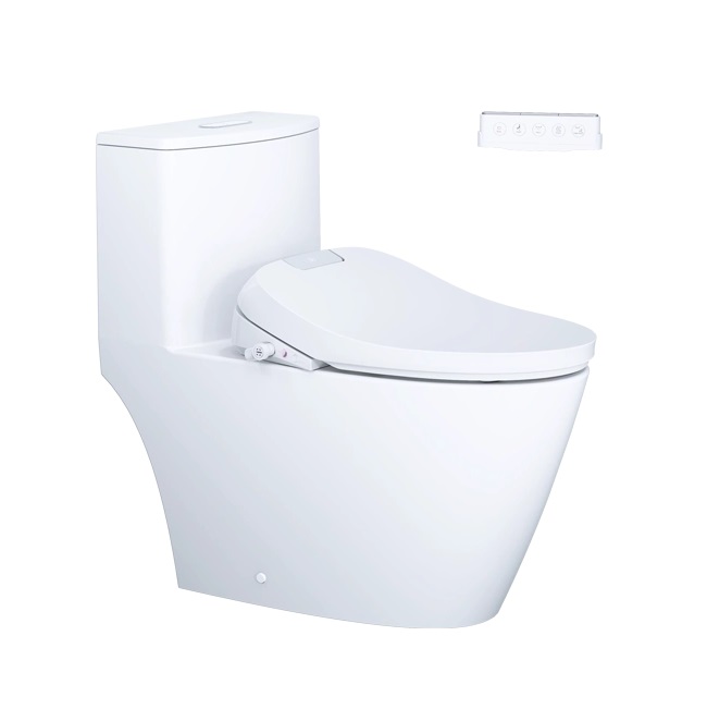Bồn cầu 2 khối kết hợp nắp điện tử Caesar CD1320-TAF710H - Image 6