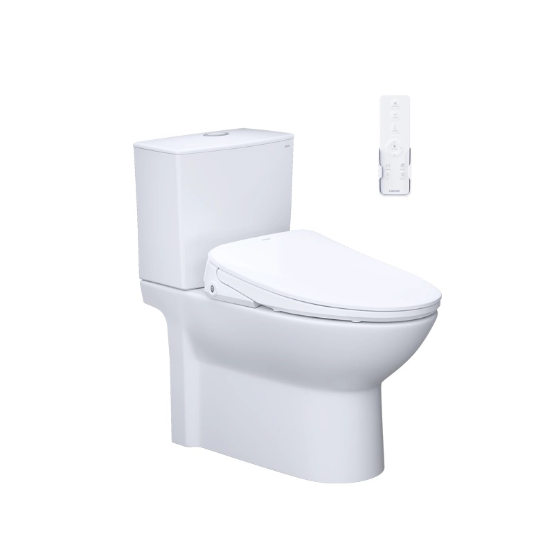 Bồn cầu 2 khối kết hợp nắp điện tử Caesar CD1340-TAF710H