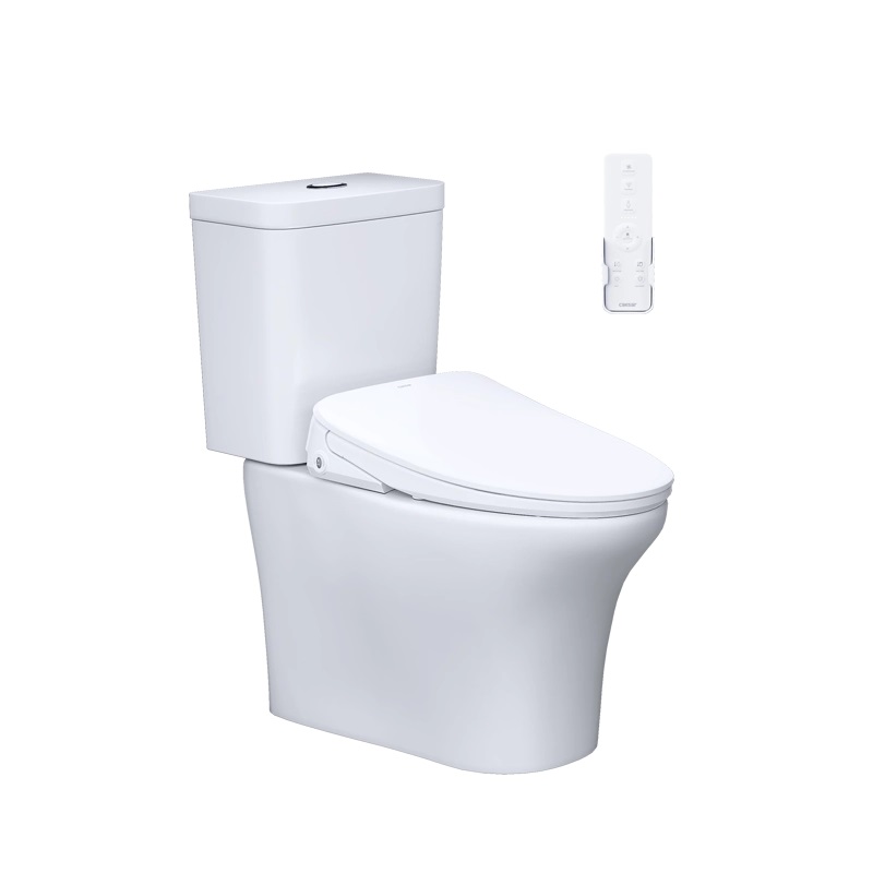 Bồn cầu 2 khối kết hợp nắp điện tử Caesar CD1340-TAF710H - Image 6