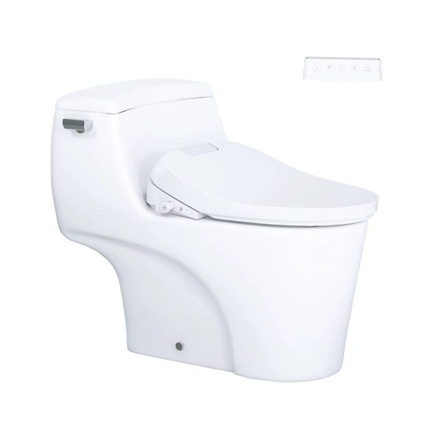 Bồn cầu 2 khối kết hợp nắp điện tử Caesar CD1341-TAF610H - Image 3