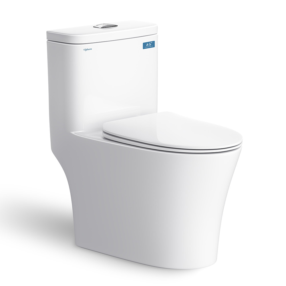 Bồn cầu 2 khối Nano Titan Viglacera VI77 nắp êm - Image 3