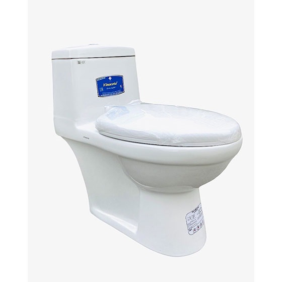 Bồn cầu 2 khối thoát ngang giá rẻ Vinaceta Long Hầu 20 ( Nắp thường) - Image 3