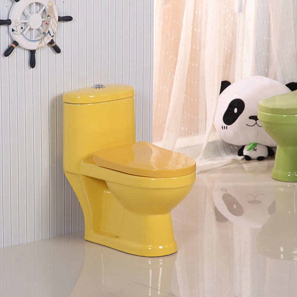 Bồn cầu dành cho trẻ mẫu giáo màu Vàng Miken MKB-102Y
