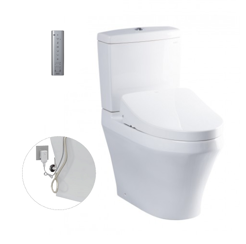 Bồn cầu hai khối kèm nắp rửa điện tử TOTO CS302DW16 - Image 3