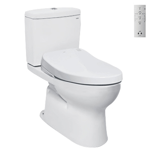 Bồn cầu hai khối kèm nắp rửa điện tử TOTO CS302DW18 - Image 5